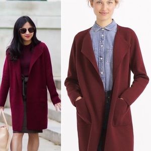 J. Crew 365 Juliette Collarless Sweater Blazer